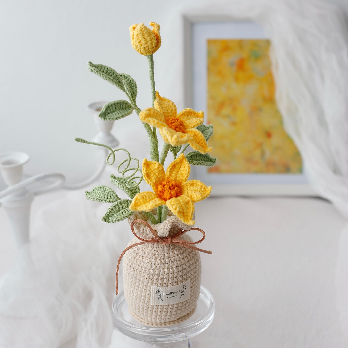 Crochet Clematis Potted