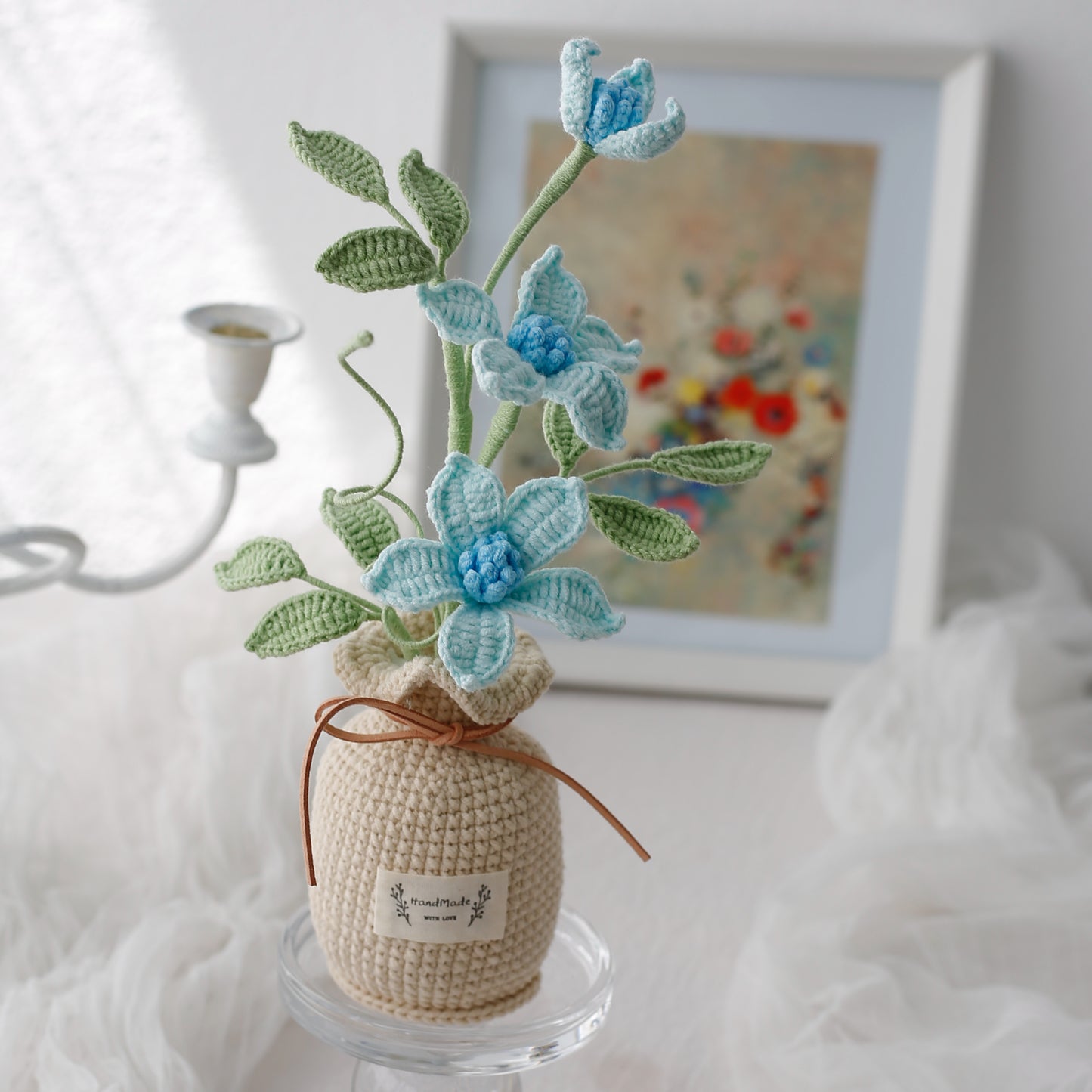 Crochet Clematis Potted