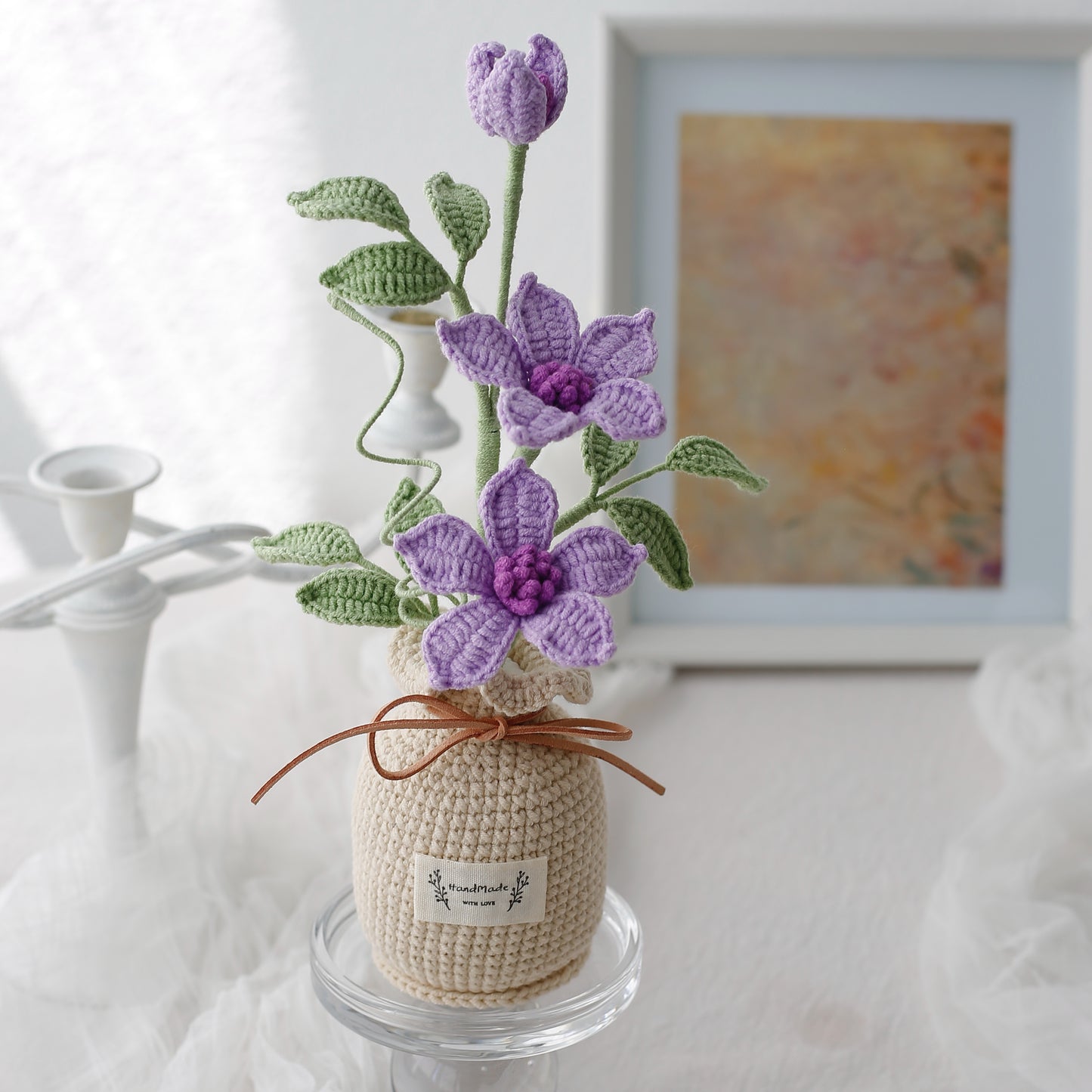 Crochet Clematis Potted