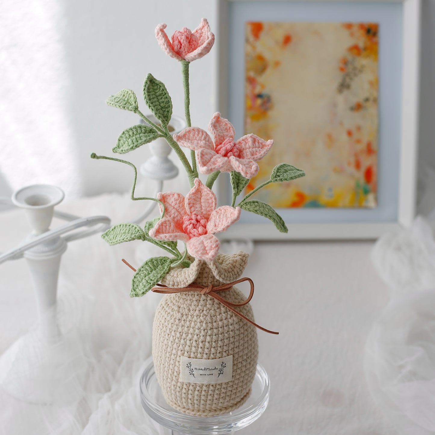 Crochet Clematis Potted