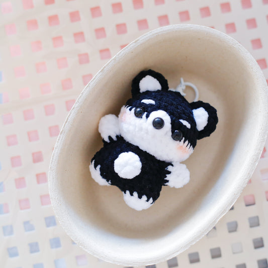 Crochet Shiba Inu Keychain