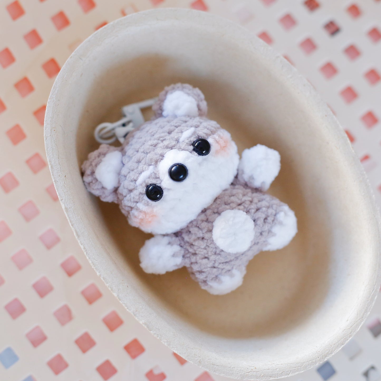 Crochet Shiba Inu Keychain