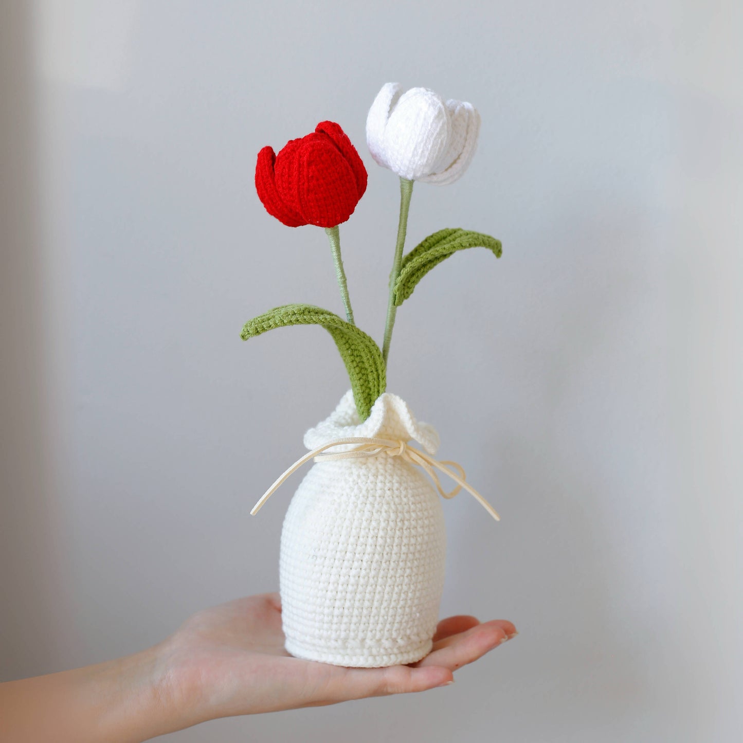 Crochet Tulips Potted