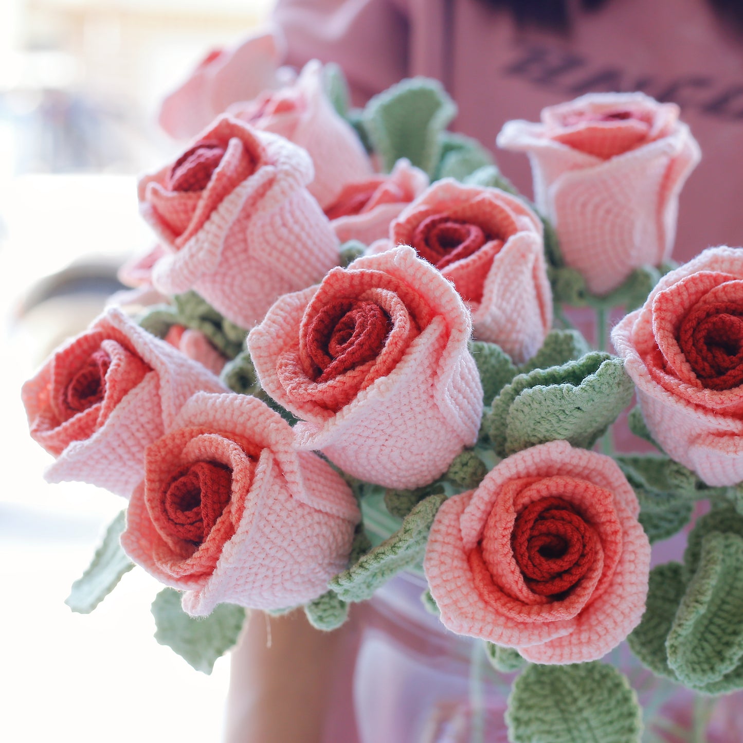 Crochet Wine Glass Rose (Special)